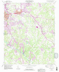 Lincolnton East North Carolina Historical topographic map, 1:24000 scale, 7.5 X 7.5 Minute, Year 1993