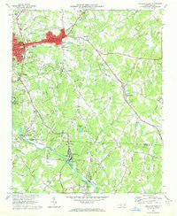 Lincolnton East North Carolina Historical topographic map, 1:24000 scale, 7.5 X 7.5 Minute, Year 1970
