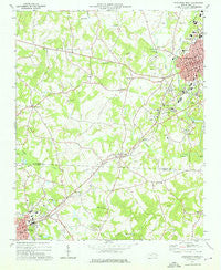 Lincolnton West North Carolina Historical topographic map, 1:24000 scale, 7.5 X 7.5 Minute, Year 1973