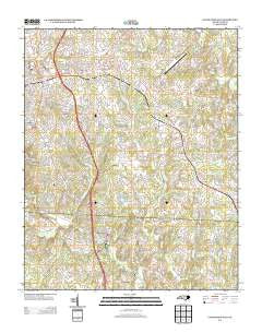 Lincolnton East North Carolina Historical topographic map, 1:24000 scale, 7.5 X 7.5 Minute, Year 2013