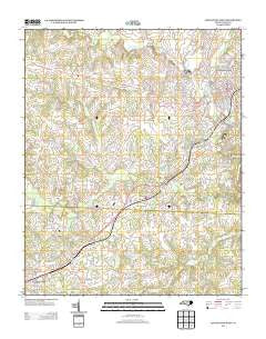 Lincolnton West North Carolina Historical topographic map, 1:24000 scale, 7.5 X 7.5 Minute, Year 2013