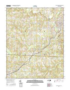 Lincolnton West North Carolina Current topographic map, 1:24000 scale, 7.5 X 7.5 Minute, Year 2016