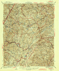 Linville North Carolina Historical topographic map, 1:62500 scale, 15 X 15 Minute, Year 1944