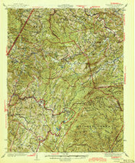 Linville North Carolina Historical topographic map, 1:62500 scale, 15 X 15 Minute, Year 1944