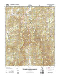 Linville Falls North Carolina Historical topographic map, 1:24000 scale, 7.5 X 7.5 Minute, Year 2013