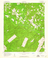 Lobelia North Carolina Historical topographic map, 1:24000 scale, 7.5 X 7.5 Minute, Year 1957