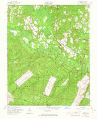 Lobelia North Carolina Historical topographic map, 1:24000 scale, 7.5 X 7.5 Minute, Year 1957