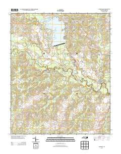 Lobelia North Carolina Historical topographic map, 1:24000 scale, 7.5 X 7.5 Minute, Year 2013