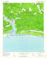 Lockwoods Folly North Carolina Historical topographic map, 1:24000 scale, 7.5 X 7.5 Minute, Year 1943