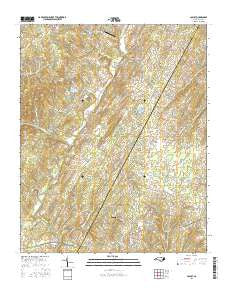 Locust North Carolina Current topographic map, 1:24000 scale, 7.5 X 7.5 Minute, Year 2016