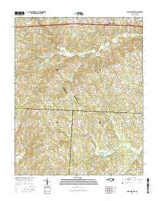 Lone Hickory North Carolina Current topographic map, 1:24000 scale, 7.5 X 7.5 Minute, Year 2016