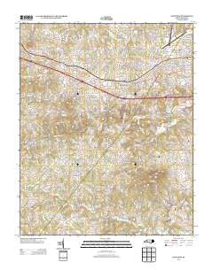 Longview North Carolina Historical topographic map, 1:24000 scale, 7.5 X 7.5 Minute, Year 2013