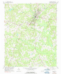 Louisburg North Carolina Historical topographic map, 1:24000 scale, 7.5 X 7.5 Minute, Year 1978