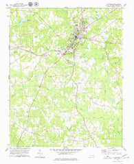 Louisburg North Carolina Historical topographic map, 1:24000 scale, 7.5 X 7.5 Minute, Year 1978