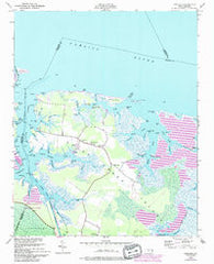 Lowland North Carolina Historical topographic map, 1:24000 scale, 7.5 X 7.5 Minute, Year 1950