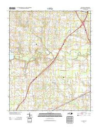 Lucama North Carolina Historical topographic map, 1:24000 scale, 7.5 X 7.5 Minute, Year 2013
