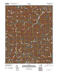 Luftee Knob North Carolina Historical topographic map, 1:24000 scale, 7.5 X 7.5 Minute, Year 2010
