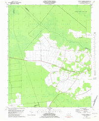 Lynchs Corner North Carolina Historical topographic map, 1:24000 scale, 7.5 X 7.5 Minute, Year 1982