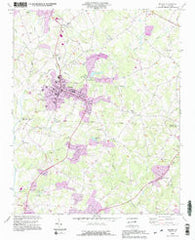 Maiden North Carolina Historical topographic map, 1:24000 scale, 7.5 X 7.5 Minute, Year 1993