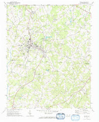 Maiden North Carolina Historical topographic map, 1:24000 scale, 7.5 X 7.5 Minute, Year 1970