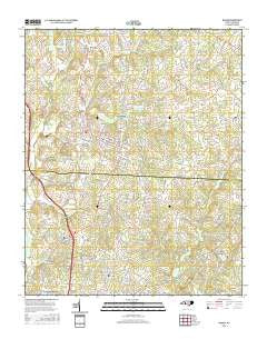 Maiden North Carolina Current topographic map, 1:24000 scale, 7.5 X 7.5 Minute, Year 2016