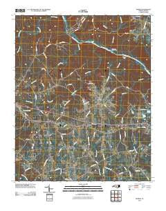 Mamers North Carolina Historical topographic map, 1:24000 scale, 7.5 X 7.5 Minute, Year 2010
