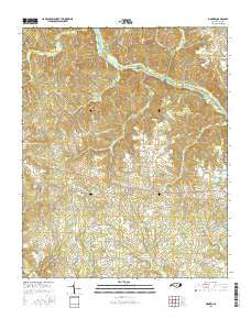 Mamers North Carolina Current topographic map, 1:24000 scale, 7.5 X 7.5 Minute, Year 2016