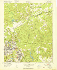 Manchester North Carolina Historical topographic map, 1:24000 scale, 7.5 X 7.5 Minute, Year 1950