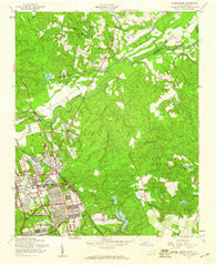 Manchester North Carolina Historical topographic map, 1:24000 scale, 7.5 X 7.5 Minute, Year 1957