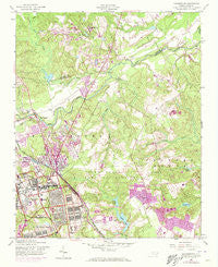Manchester North Carolina Historical topographic map, 1:24000 scale, 7.5 X 7.5 Minute, Year 1957