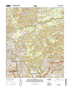 Manchester North Carolina Current topographic map, 1:24000 scale, 7.5 X 7.5 Minute, Year 2016