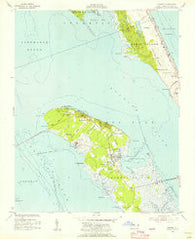 Manteo North Carolina Historical topographic map, 1:24000 scale, 7.5 X 7.5 Minute, Year 1953