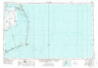 Manteo North Carolina Historical topographic map, 1:250000 scale, 1 X 2 Degree, Year 1957