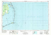 Manteo North Carolina Historical topographic map, 1:250000 scale, 1 X 2 Degree, Year 1957