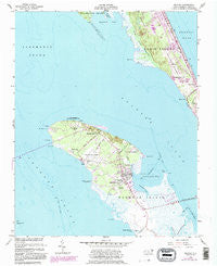 Manteo North Carolina Historical topographic map, 1:24000 scale, 7.5 X 7.5 Minute, Year 1953