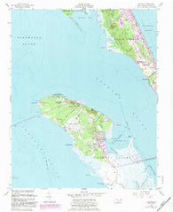 Manteo North Carolina Historical topographic map, 1:24000 scale, 7.5 X 7.5 Minute, Year 1953