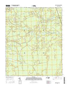 Maple Hill SW North Carolina Current topographic map, 1:24000 scale, 7.5 X 7.5 Minute, Year 2016