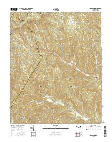 Maple Springs North Carolina Current topographic map, 1:24000 scale, 7.5 X 7.5 Minute, Year 2016
