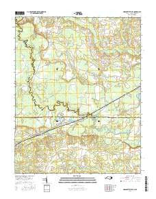 Margarettsville North Carolina Current topographic map, 1:24000 scale, 7.5 X 7.5 Minute, Year 2016