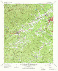 Marion North Carolina Historical topographic map, 1:62500 scale, 15 X 15 Minute, Year 1962