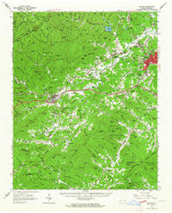 Marion North Carolina Historical topographic map, 1:62500 scale, 15 X 15 Minute, Year 1962