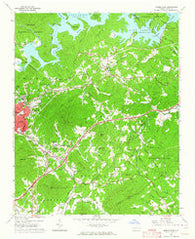 Marion East North Carolina Historical topographic map, 1:24000 scale, 7.5 X 7.5 Minute, Year 1962