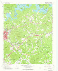 Marion East North Carolina Historical topographic map, 1:24000 scale, 7.5 X 7.5 Minute, Year 1962