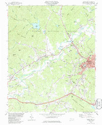Marion West North Carolina Historical topographic map, 1:24000 scale, 7.5 X 7.5 Minute, Year 1985