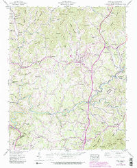 Mars Hill North Carolina Historical topographic map, 1:24000 scale, 7.5 X 7.5 Minute, Year 1945