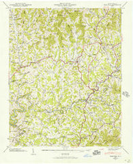 Mars Hill North Carolina Historical topographic map, 1:24000 scale, 7.5 X 7.5 Minute, Year 1945