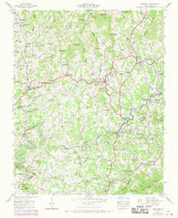 Mars Hill North Carolina Historical topographic map, 1:24000 scale, 7.5 X 7.5 Minute, Year 1945