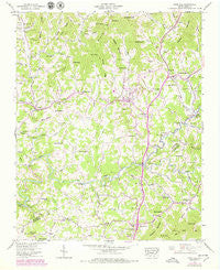 Mars Hill North Carolina Historical topographic map, 1:24000 scale, 7.5 X 7.5 Minute, Year 1945