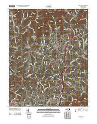 Mars Hill North Carolina Historical topographic map, 1:24000 scale, 7.5 X 7.5 Minute, Year 2010