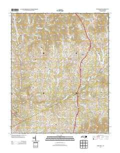 Mars Hill North Carolina Historical topographic map, 1:24000 scale, 7.5 X 7.5 Minute, Year 2013